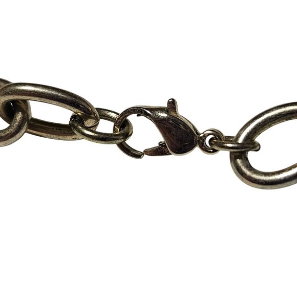 Handcrafted Beaded Gold Tone Chain Necklace Mixed Beads Decorative Charms Women - Picture 5 of 7